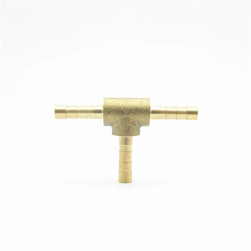 Adaptador de conector manguera 5 mm, tipo T, latón 3 vías, for combustible, gas y agua