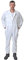 Road Master Men's Poly Cotton Coverall Overalls Painters Suit Decorators Mechanic Workwear Boiler Suit Cleaning Job Work Uniform with Two Chest Pockets, White, XX-Large