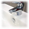 Fischer Abdeckung für Überlauf, TTP, verchromt, geeignet für Waschbecken, Waschbecken und Bidet, für Badezimmer und Küche, 551885