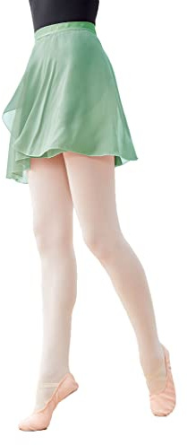 Daydance Girls Ballet Skirts Sheer Chiffon Over Scarf for Dancing