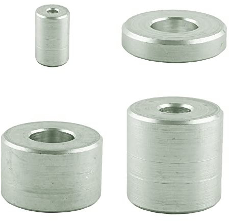 (10 Stück) Distanzhülsen Aluminium für M8 - Ø innen: 9 mm; Ø außen: 15 mm; Höhe: 20 mm Abstandsbuchse - Distanzbuchse - Aluhülse