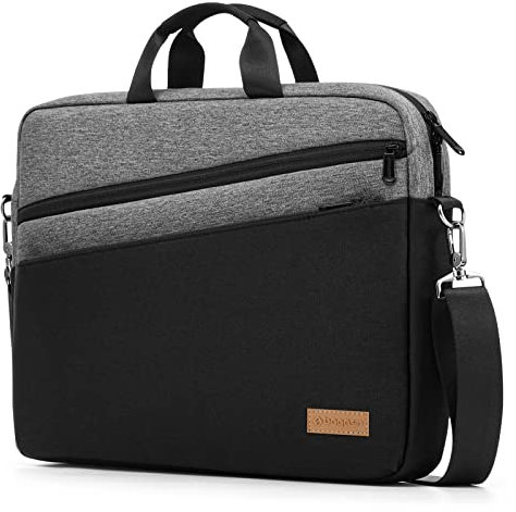 bagasin Laptoptasche Laptop Aktentasche Passt bis zu 17 17,3 Zoll Laptop Erweiterbare Wasserdichte Schultertasche Umhängetasche Tragetasche Notebooktasche PC Computer Tasche