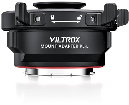 VILTROX PL-L Auto Focus Lens Mount Adapter Ring Compatible with PL Lens to L Mount Camera SL SL2/S1 S1R S1H/fp Cameras Adapter Manual Infinity Focus