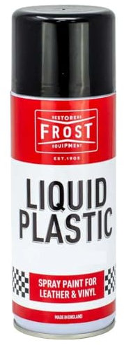 FROST Liquid Plastic Spray Paint Light Grey RAL 7004 – 400ml Aerosol for Leather & Vinyl Surfaces | Flexible, Durable Coating for Car Interiors, Seats, Trim & Dashboards