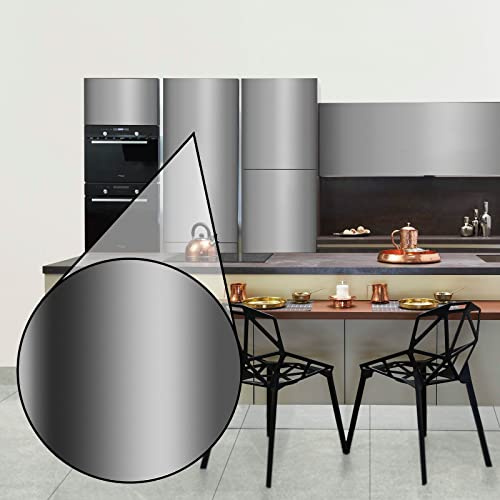 Mauk® Selbstklebende Carbon Folie Silber, Maße: 152 x 500 cm, Autofolierung, Küchenfolie, Motorradfolierung Folierung Grau, 7-Einheiten