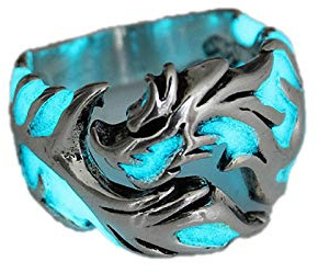Anillo para Hombre y Mujer, 1 Unidad, Ajustable, sin alergias, Brilla en la Oscuridad, Luminoso, para Regalo de Fiesta