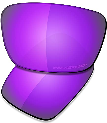 Saucer Verres de rechange premium pour lunettes de soleil Oakley Fuel Cell OO9096, Haute défense – Violet polarisé, Taille unique