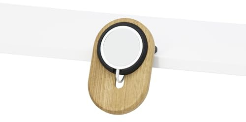 Oakywood - Schreibtisch Halterung - Kompatibel mit iPhone 12-16, kompatibel mit MagSafe, Stand, Handy Ständer aus Holz, Handwerk aus der EU - 12,3 x 8 x 8 cm - 4.8 x 3.1 x 3.1’ - Eiche