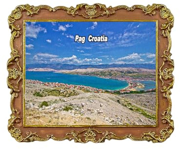 Pag Kroatien Kühlschrankmagnet 3D Reise Souvenir Kühlschrank Dekoration Magnet Aufkleber Handwerk Kollektion