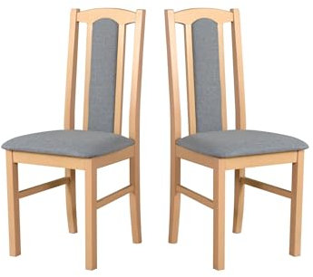 LeafDesign Esszimmerstühle Holz - Esszimmerstuhl 120 kg - Stuhl Buche Massiv - Stühle Esszimmer 2er Set - Holzstuhl - Esstischstühle - Küchenstühle 2er Set