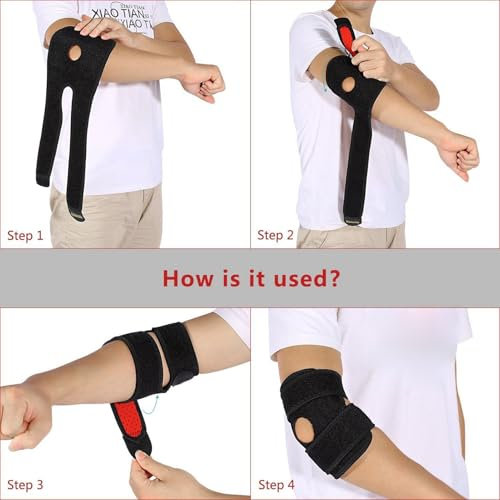 Codera para Bursitis, Funda de Compresión para Brazo con Cojín Acolchado de Apoyo Suave para Dolor en las Articulaciones del Olécranon, Protección de la Bursa, Alivio de la