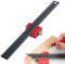 Equerre Menuisier, Bloc Travail du Bois Ligne, Carpenter Scriber, Querre Menuisier Métal, Règle de Positionnement Bloc, Équerre Combinée en Métal avec Butée de Règle pour Tracer et Dessiner