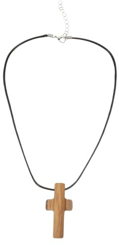COLLBATH Trobaserat Trähalsband Bibelversprydnad Träkrucifixdekoration Träkorshalsband Trähänge Halsband Trobaserat Träsmycke Påskhänge Halsband Trähalsband
