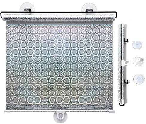 Xrdbfd Verdunkelungsrollo Mit Saugnäpfen Ohne Bohren, 40x125/58x125cm Sonnenschutzrollo Für Dachfenster, Fenster Sonnenschutz Verdunkelungs Rollos,68x125cm/27 * 49in