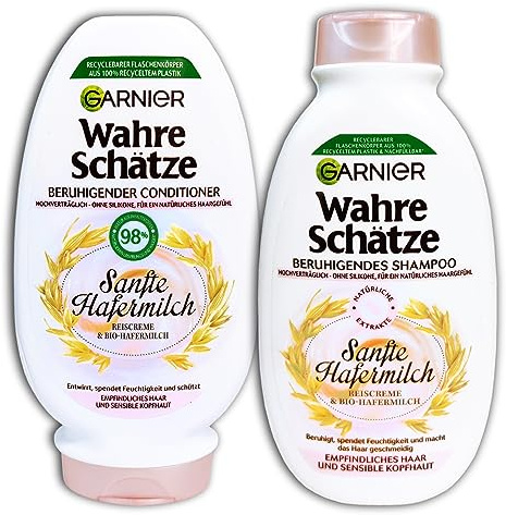 Set -Wahre Schätze Sanfte Hafermilch- Beruhigendes Shampoo & Spülung 250 +200 ml