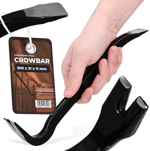 Pied-De-Biche 30cm Arrache-Clou Barre-De-Montage Griffe-De-Clou Levier-De-Montage Pied-De-Chèvre Fentes-À-Clous Pratique Outil-Multifonctionnel Travaux-De-Démolition