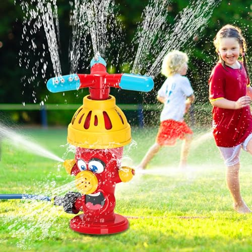 Xerteam Wassersprinkler Kinder, Sprinkler Wasser-Spielzeug für Kinder, Garten Wasser Twister Sommer Splash Spielzeug für Junge und Mädchen 3-12 Jahre