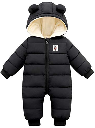 Fumdonnie newborn baby boy snowsuit toddle girl snow pant clothes 0-3-6 months winter coat