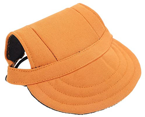 Beavorty Pet Baseball Cap Canvas Sun Cap for Dog Outdoor Travel Funny Puppy Headwear