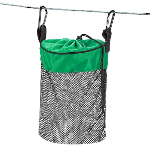 Porta mollette da bucato da esterni, in rete di nylon, lavabile in lavatrice, organizer per mollette da bucato