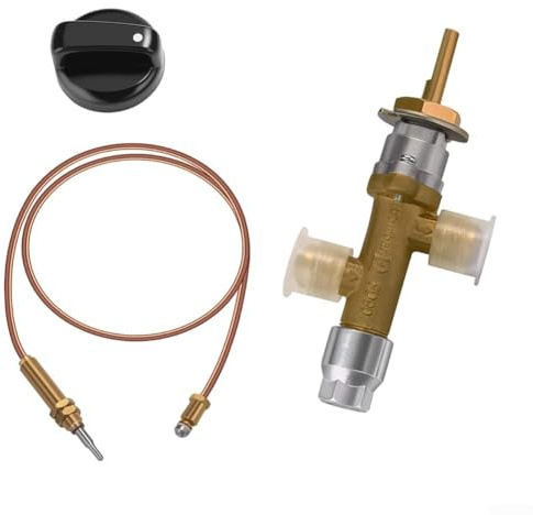 Reparatur-Set für Gas-Terrassenheizung, Ersatz für Gas-Terrassenheizung, Thermoelement-Sensor und Kippschalter, Hauptsteuerventil für Heizstrahler Grill und Gasofen Zubehör Set