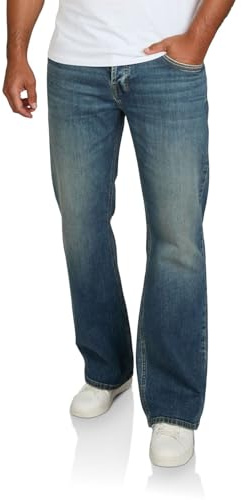 riverso Jeans Herr Stretch Bootcut RIVAlan Jeansbyxor Byxor Denim Blå Svart 29 30 31 32 33 34 36 38 40, 33W / 32L