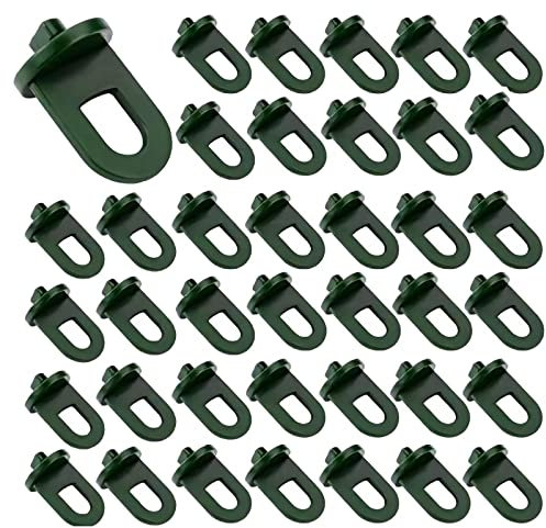 Bailinks 50 Pcs Greenhouse Hook Plastic, Greenhouse Clips Greenhouse Accessories for Hanging Basket Pot Outdoor Garden Hanging Plants Plastic Insulation Netting Shading