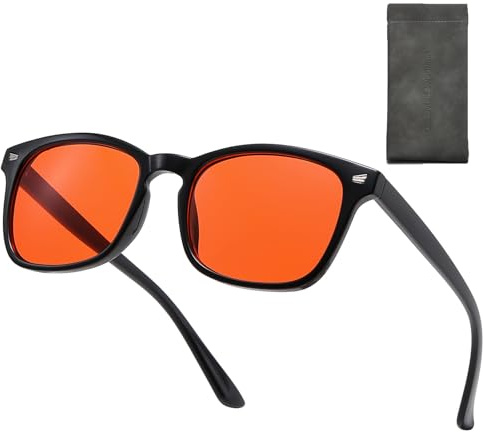 D Lolylad Blue Light Blocking Glasses Amber Gaming Glasses for Women Men Gaming Computer Glasses for Better Sleep/Eyes Strain