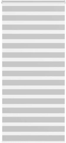 Zebrarollo Hellgrau 115x200 cm Stoffbreite 110,9 cm Polyester Fensterdekoration Verdunkelungsrollo für Wohnzimmer, Schlafzimmer, Büro und mehr