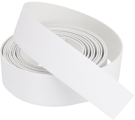 QUARKZMAN Cinta de borde blanco de 10 pies x 1-1/8 pulgadas Cinta de chapa | preencolada flexible, para bordes de contrachapado, con adhesivo termofusible, para restauración de muebles