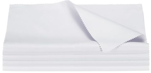 QUARKZMAN 4 Piezas Paños De Limpieza Y Pulido Microfibra 12x12 Blanco