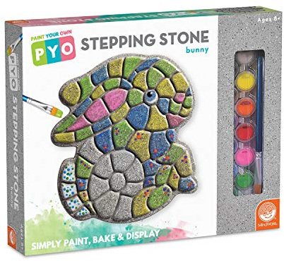 MindWare Paint Your Own Stepping Stone: Bunny - Easter Gift for 8 Year Olds & Up