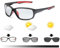 POLARLENS Photochromic Polarized Glasses Sunglasses Lens Cycling Running Sports Unisex Men Women Red Black
