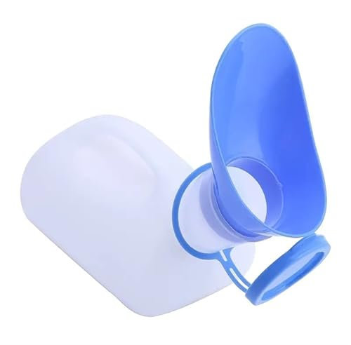 SXTYYH Tragbar Urinflaschen for Frauen, Pinkelflasche Nachts Harnflasche Mit Auslaufsicherem Unisex Urinflasche for Unterwegs for Krankenhäuser, Notfall