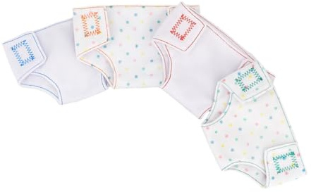 FIXOSHEE 4stücke Teiliges Puppenwindel Verstellbarem Klettband Unterwäsche Weiches Einfach Anzuziehendes Puppenzubehör Für Junge Mädchen-spielspaß
