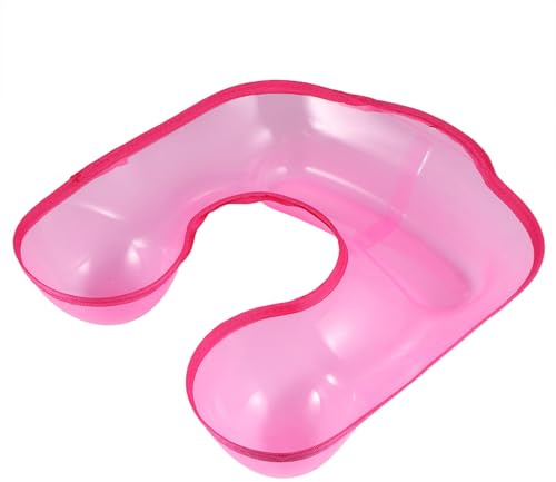 NOLITOY Professionelle Dauerwellen Wasserschale aus Kunststoff mit Nackenschiene für Friseure und Heimgebrauch Wasserfest und Schützt die Kleidung im Friseursalon