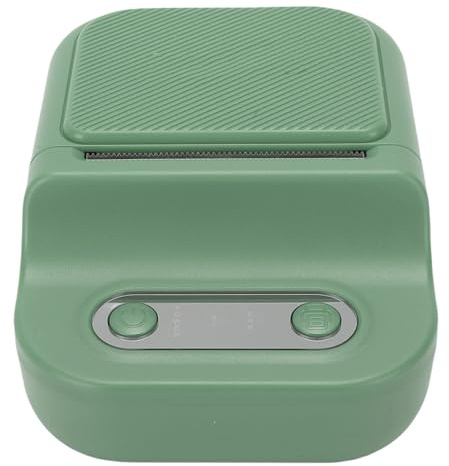 Asixxsix Maker de Etiquetas, Maker de Etiquetas con App, Mini Maker de Etiquetas, Impresora térmica portátil para pequeñas Empresas, Hogar, Oficina, Código de Barras (Green)