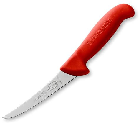 Dick - Ergogrip deshuesado hoja del cuchillo rizado rojo / 13 / semiflexible