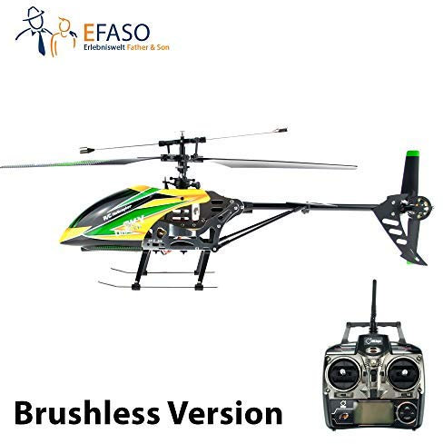 efaso RC Helikopter V912 mit Brushless Motor - 2,4 GHz, 4-Kanal Single Blade Gyro Hubschrauber komplett RTF