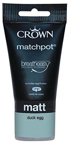 Crown Matt Emulsion 40ml Duck Egg