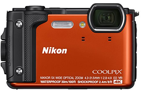 Nikon Coolpix W300 Waterproof Underwater Digital Camera - Orange (Renewed)