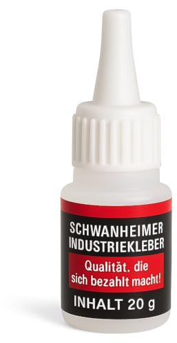 SCHWANHEIMER Industrilim nr 100 – 20 g – ansluter till och med varandra hållbara material (såsom metall, trä, gummi, sten etc.) – kan också användas i MODELLKONSTRUKTION – C345576