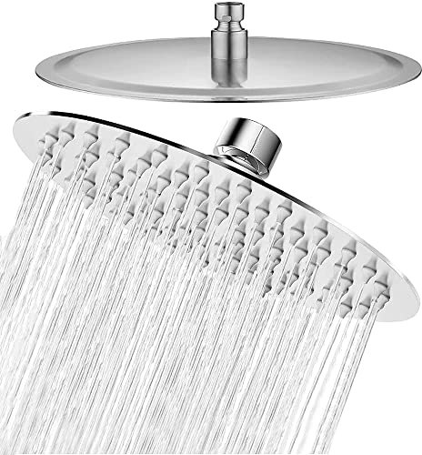 Regendusche Runde Einbauduschköpfe Edelstahl Duschkopf Regenbrause Brausekopf aus Edelstahl 30 cm