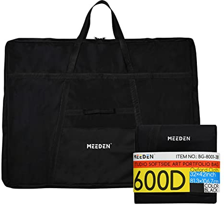 MEEDEN Bolsa de Transporte para Artistas, Bolsa portátil para Tablero de Dibujo, Bolso de Hombro para Tablero de Bocetos al Aire Libre para Dibujar y Pintar Bocetos (81 X 106 cm)