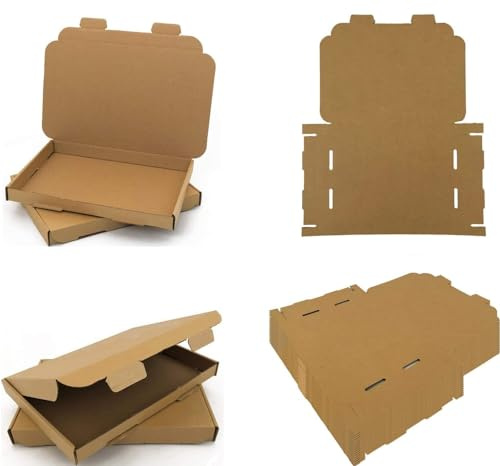Red Rainbow A5 (C5) Corrugated PIP Large Letter Box Suitable for Large letters Brown (Manilla) - 22x16x2 cm - 218x159x20 mm (Pack of 50 Boxes)
