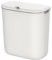 SONGMICS Hanging Trash Can, 9L Kitchen Bin with Lid for Food Waste, Wall Mounted Trash Can, Hanging or Sticking on Cupboard Door, for Kitchen Cabinet, Under Sink, White LTB820W9