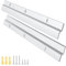 EFUTURETIME 30cm Z Alluminio Resistente per Foto, 1 Coppie di Z Bar Fissaggio con Viti per Telai, Testate, Pannelli e Scaffali Pesanti