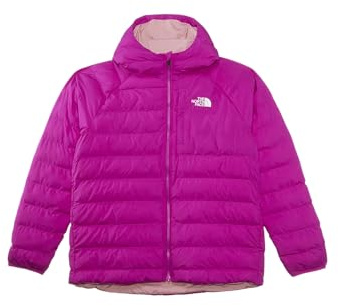 The Noth Face Girl's Reversible Perrito Hooded Jacket, Deep Mulberry, 10-12 Years