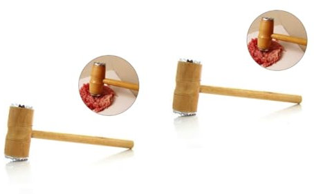 TOPBATHY 2 Pezzi Martello A Doppia Faccia per Ammorbidire La per Bistecche Manzo Maiale E Pollo
