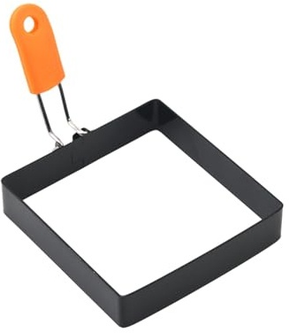 Molde cuadrado para huevos, moldes cuadrados, juego de anillos de huevo